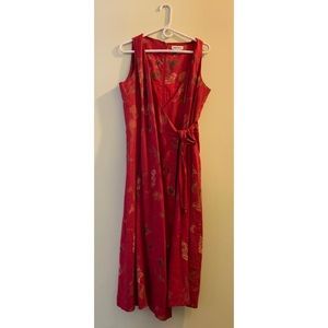 🚨 SOLD🚨 Vintage Barry Bricken Red Maxi Dress
